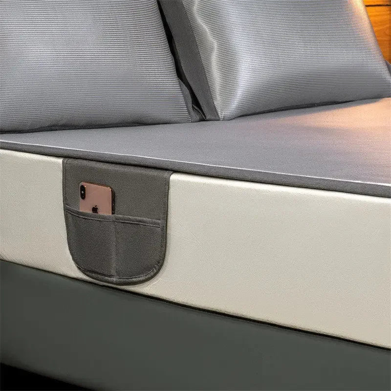 DecorBites™ Carbon Light Cooling Mat: Luxury Breathable Bed Protection Pad for Cool Summer Sleep