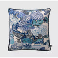 DecorBites™ Chinese City Landscape Velvet Lumbar Pillow Cover with Tassels, 30x50cm