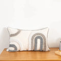 DecorBites™ Boho Style Grey Abstract Cushion Cover for Home Decoration
