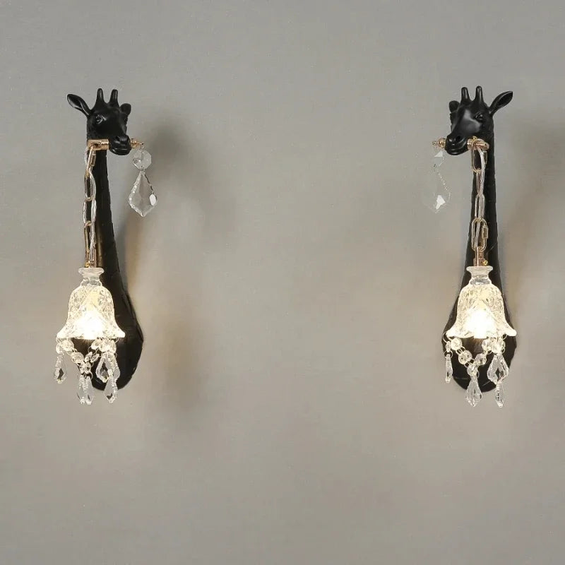 DecorBites™ Giraffe Resin Wall Lamp Sconce Light for Bedside & Living Room Decor