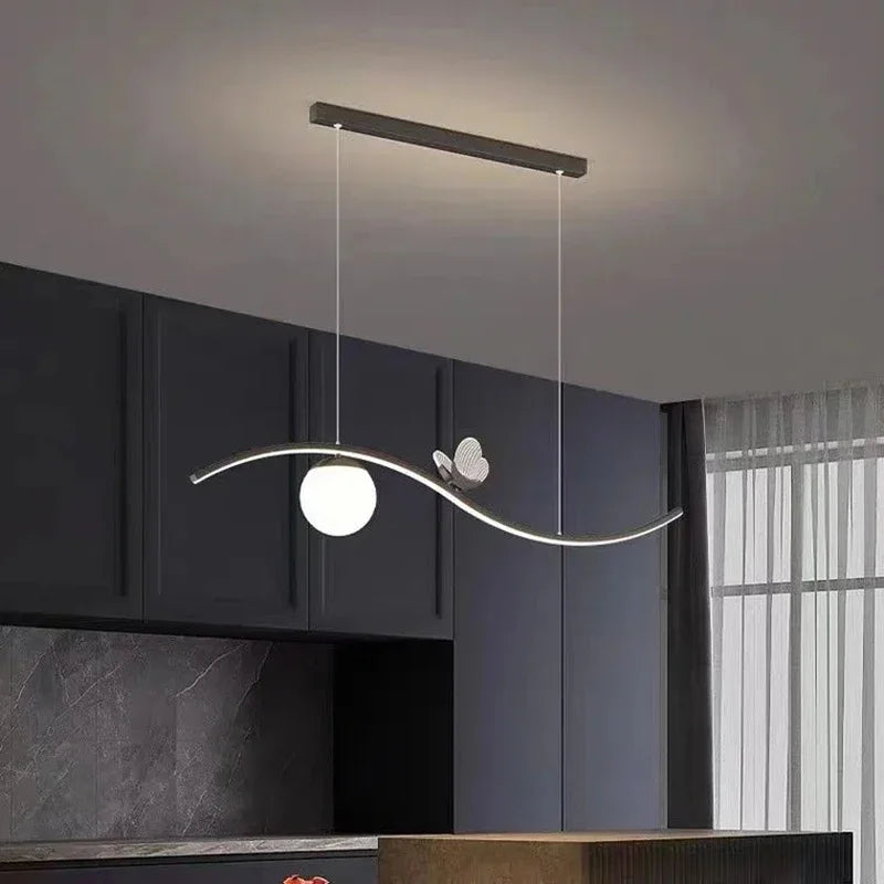 DecorBites™ Butterfly Chandelier: Modern Minimalist Pendant Lamp for Dining Room, Study, Bar