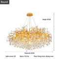 DecorBites™ Crystal Chandelier: Luxury Living Decor Lighting Fixture