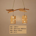 DecorBites™ Bamboo Art Chandelier: Retro Korean Living Room Lights for Tea House & Restaurant