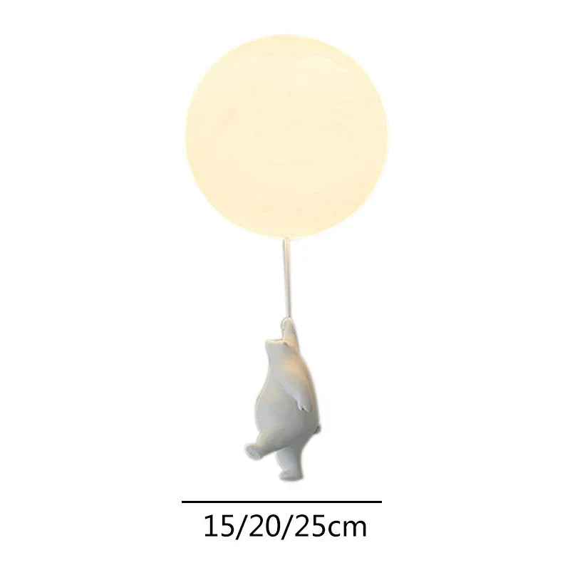 DecorBites™ Cartoon Bear Ceiling Light for Kids' Rooms, LED Fixture Bedroom Decor