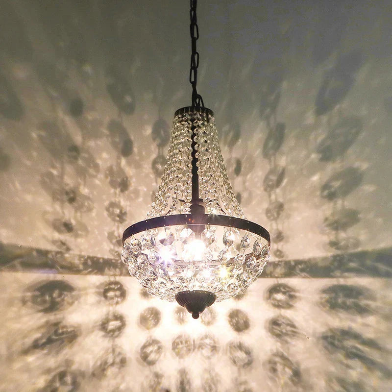 DecorBites™ Crystal Chandelier Pendant Lamp for Dining Room and Living Room