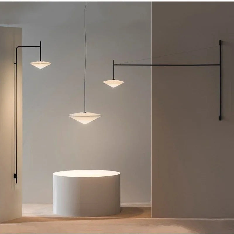 DecorBites™ Black Iron LED Long Wall Lamp for Living Room, Bedroom, Corridor - Nordic Style