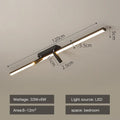 DecorBites™ Acrylic Black Strip LED Chandeliers for Indoor Living Dining Room