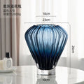 DecorBites™ Blue Hot Air Balloon Vase, Lily Flower Arrangement Home Decoration