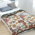 DecorBites™ Boho Cotton Bedspread - Soft Gauze Throw Blanket for Bedroom and Sofa