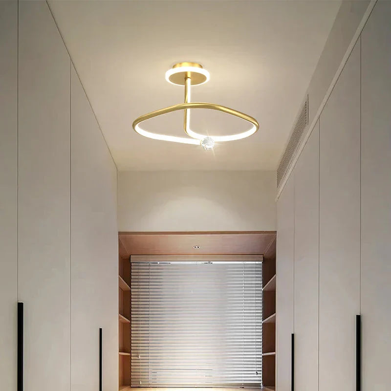 DecorBites™ Black Crystal Chandelier for Bedroom and Living Room Lighting