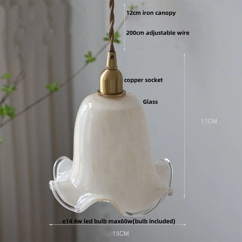 DecorBites™ Copper Glass LED Pendant Lamp: Modern Nordic Kitchen Dining Room Lighting
