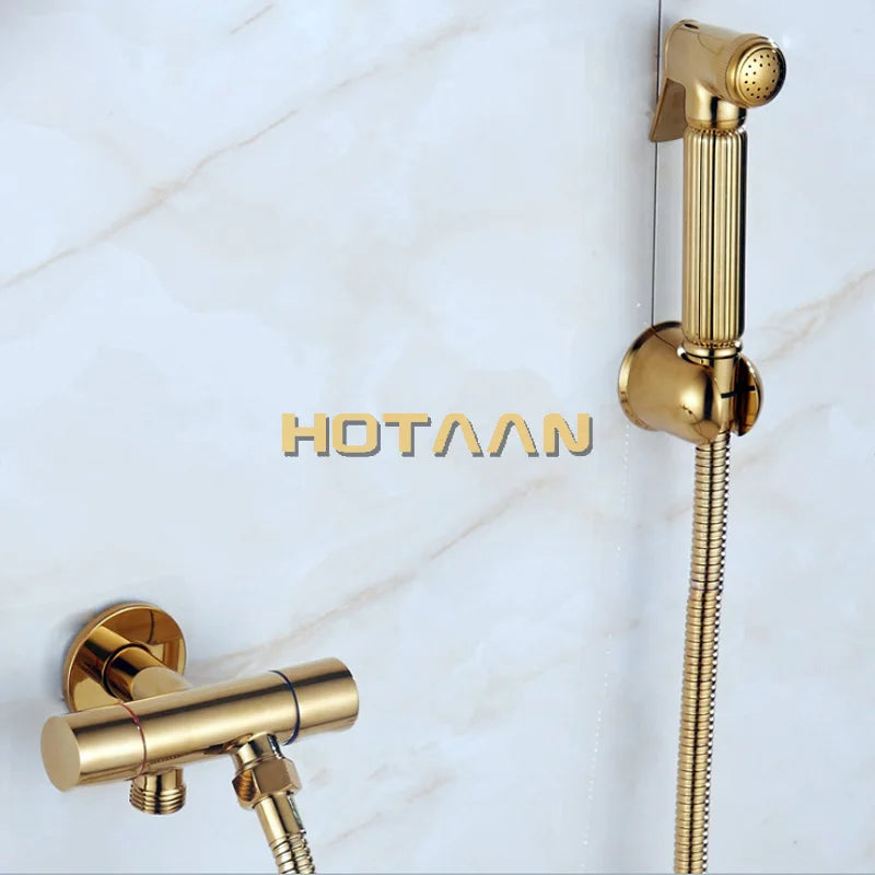 DecorBites™ Copper Bidet Sprayer Set for Bathroom Hygiene