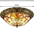 DecorBites™ Bohemian Glass Ceiling Light: European Baroque Style for Home Decor & LED Lighting.