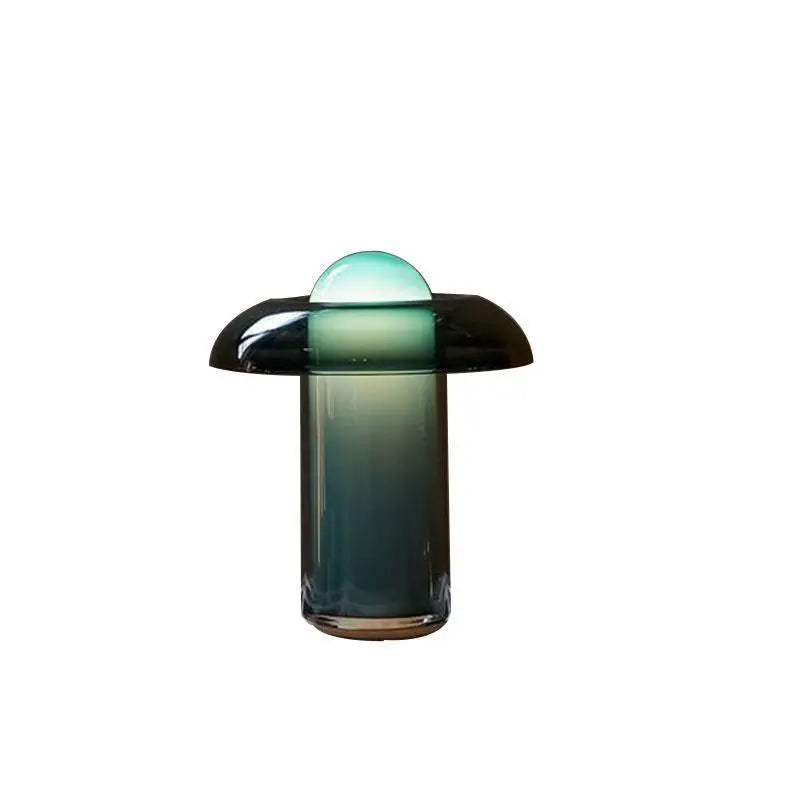 DecorBites™ Green Glass Desk Lamp for Nordic Style Living Room and Bedroom Decor