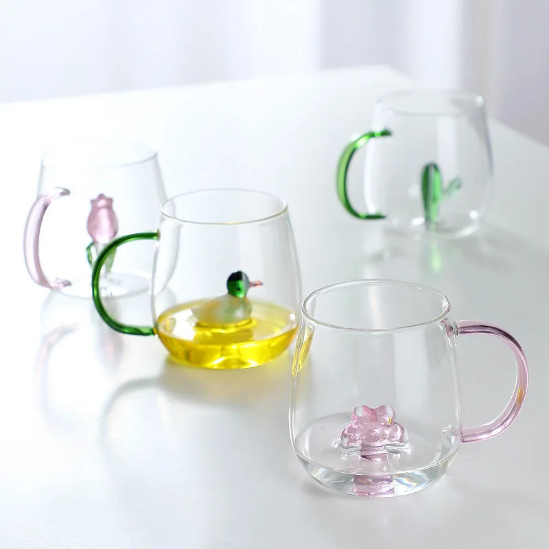 DecorBites™ Gradient Erotic Couple Glass Cups, Set of 2.