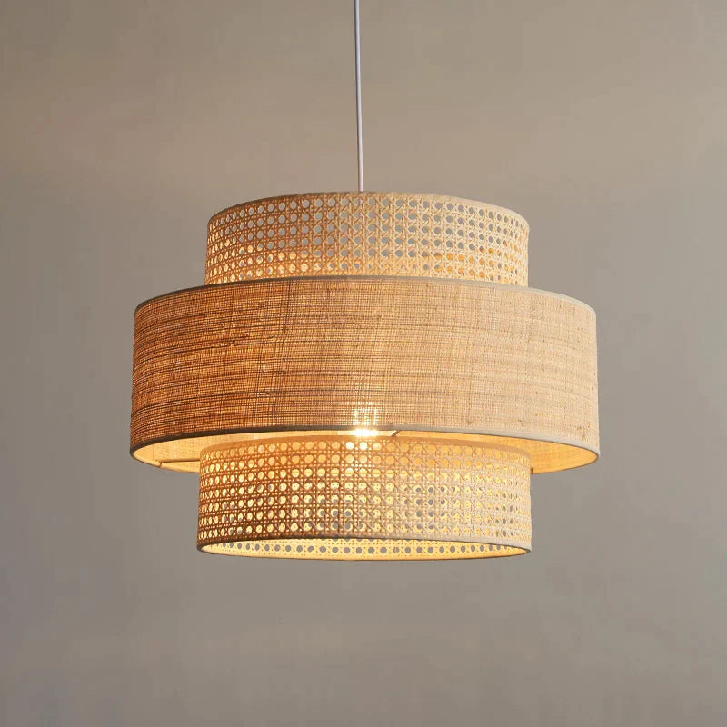 DecorBites™ Bamboo Wabi Sabi Pendant Lamps