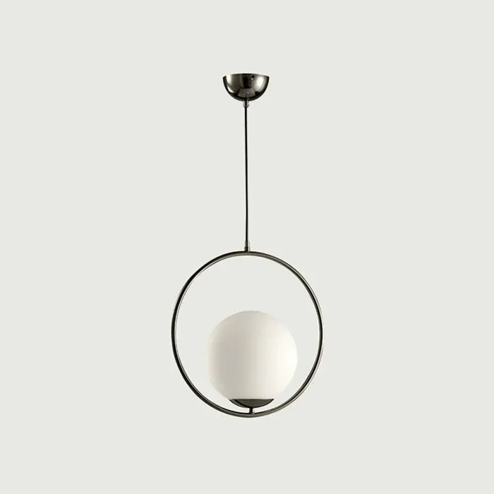 DecorBites™ Glass Ball Pendant Light Fixture Iron Luminaire Chandelier