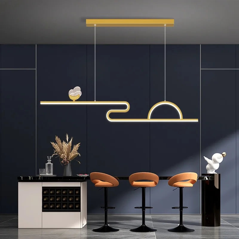 DecorBites™ Butterfly Chandelier: Modern Minimalist Pendant Lamp for Dining Room, Study, Bar