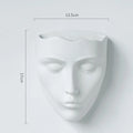 DecorBites™ Ceramic Wall-mounted Vase for Plant Pots and Flower Arrangement