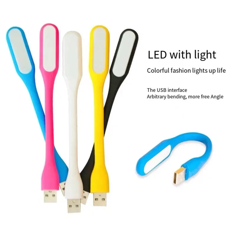 DecorBites™ LED Book Light: Portable USB Lamp for Power Bank/Computer, Protect Eyesight