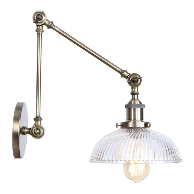 DecorBites™ LED Glass Swing Arm Wall Lamps for Bedroom, Bathroom, and Stairway