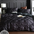 DecorBites™ Chiffon Flower Design Duvet Cover Set with Pillow Cases - Soft Polyester Bedding