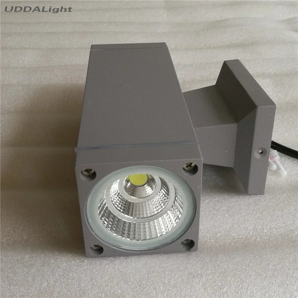 DecorBites™ GU10 COB 10w Waterproof Up Down Outdoor Wall Lamp - Square Lighting