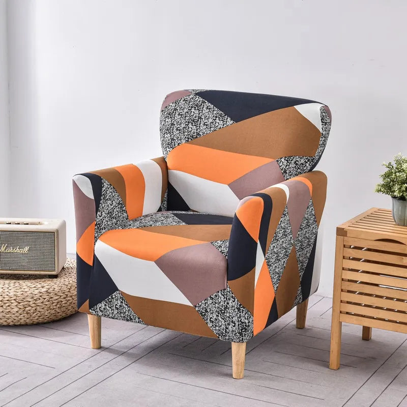 DecorBites™ Accent Chair Cover Slipcovers | Stretch Sofa Couch Case
