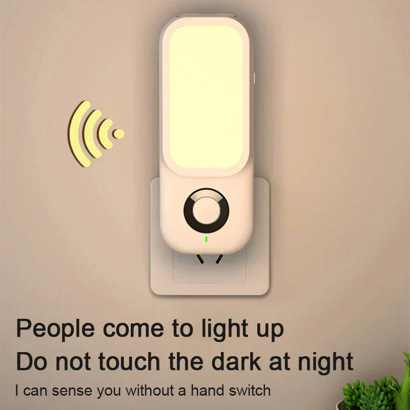 DecorBites™ LED Induction Night Light with Wireless Charging and Flashlight
