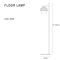 DecorBites™ Black LED Floor Lamp - Modern Stylish Nordic Design for Home and Living Room