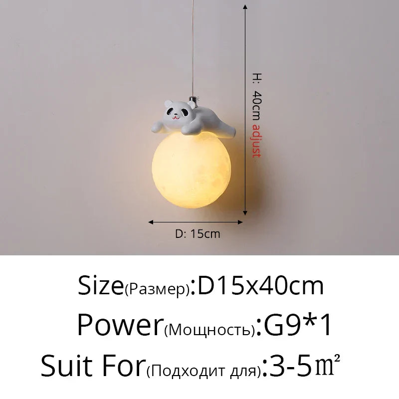 DecorBites™ Bear Bedroom Wall Lamp: Modern Chandelier for Home Decor and Indoor Lighting