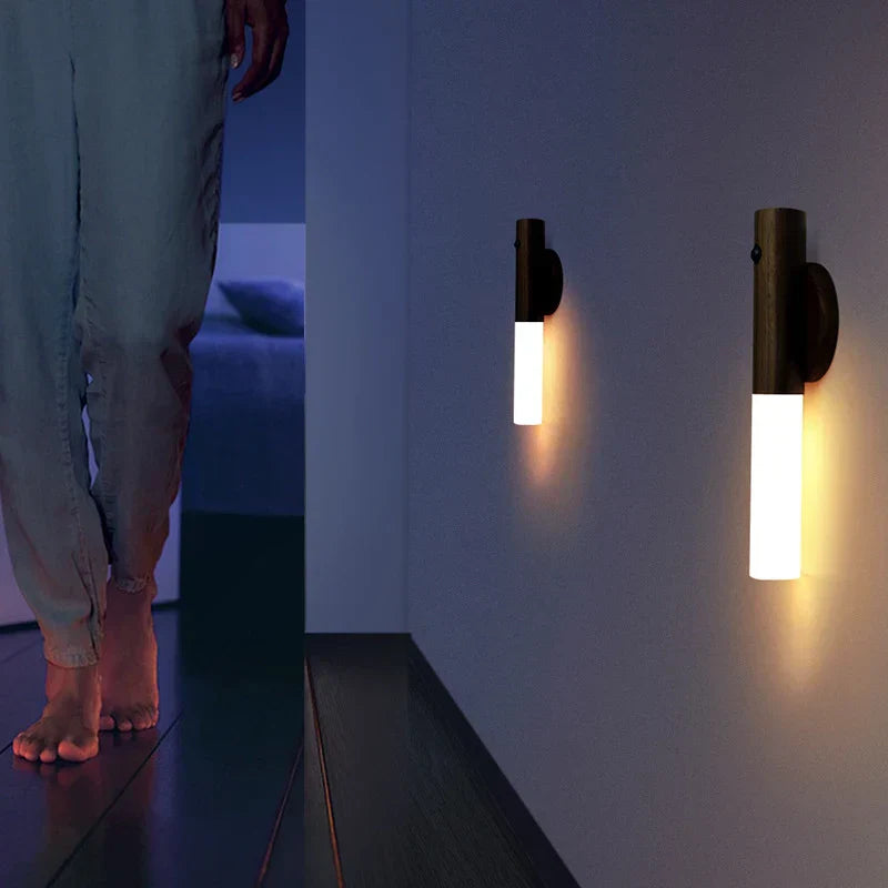 DecorBites™ BodySense LED Rechargeable Night Light for Corridor Cabinet and Toilet Lamp