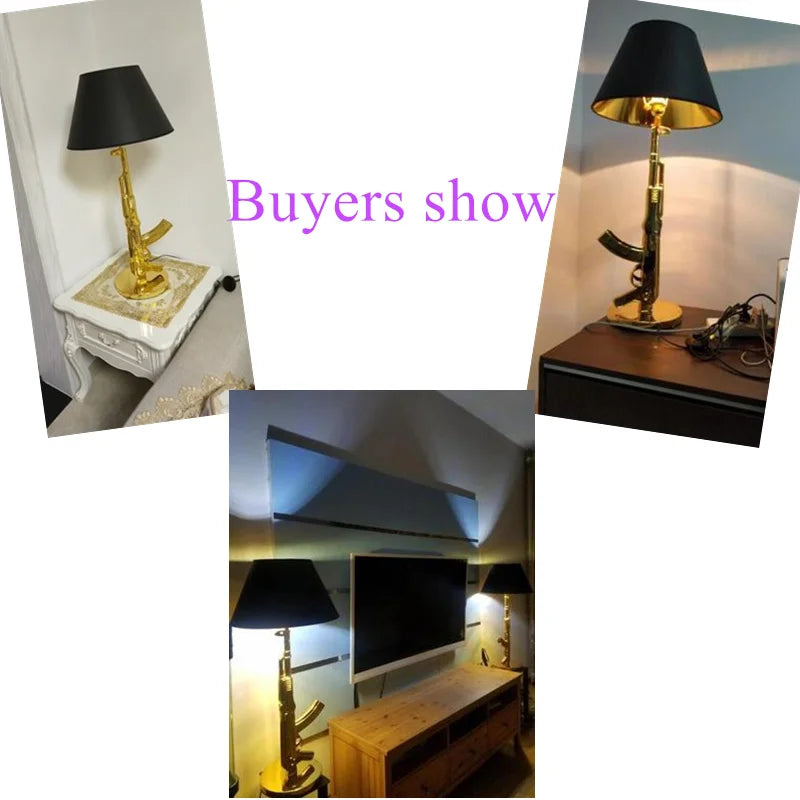 DecorBites™ AK47 Gun Design Table Lamp - Modern Decor for Living Room and Bedside