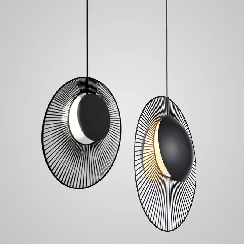 DecorBites™ LED Pendant Light: Designer Forestier Oyster Lamp for Loft Bedroom Decor