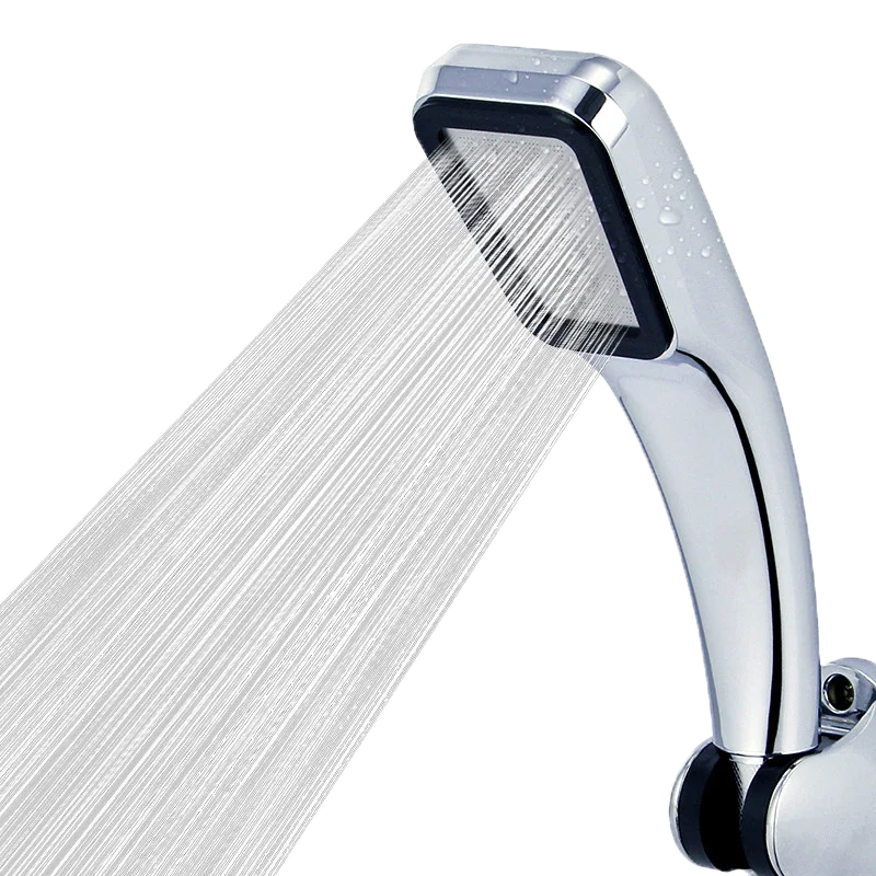 DecorBites™ 300 Holes High Pressure Rainfall Shower Head Chrome Black White Sprayer
