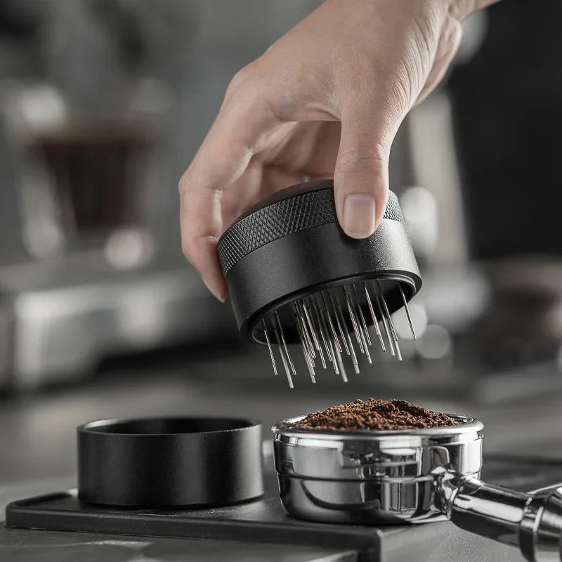 DecorBites™ Coffee Needle Distributor Espresso Stirrer Tool in Stainless Steel