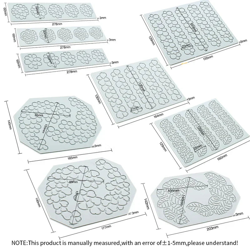 DecorBites™ Heart Leaf Shaped Silicone Mold for Dessert Decoration and Molecular Gastronomy