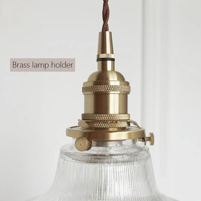 DecorBites™ Brass Glass Retro Chandelier Art Deco LED Dining Room Light