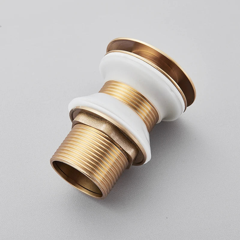 DecorBites™ Black Gold Pop Up Drain for Sink - Faucet Accessory Kit