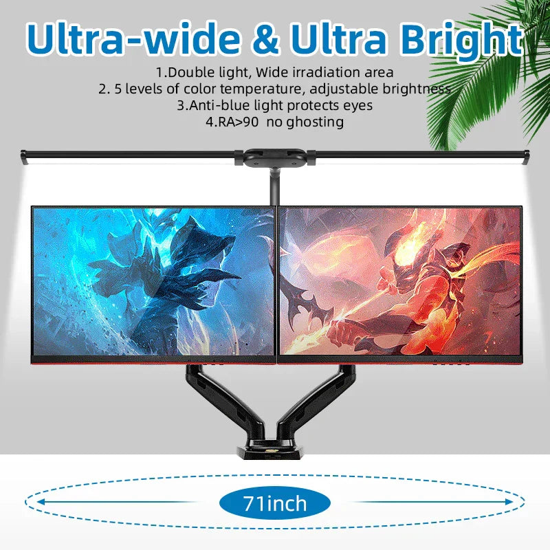 DecorBites™ LED Monitor Desk Lamp USB Stepless Dimming Eye-Care Screen Bar Light