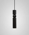 DecorBites™ Black Gold LED Tube Glass Chandelier for Home & Shop Decoration