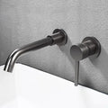 DecorBites™ Brushed Gold In-Wall Black Basin Faucet Set for Bathroom Sink Mixer Tap