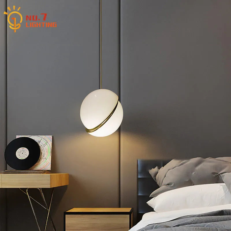 DecorBites™ Gold Lustre LED Pendant Lights for Living/Dining Room, Bedroom & Shop