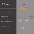 DecorBites™ Butterfly Chandelier Staircase Suspended Loft Pendant Light for Living Room & Hallway