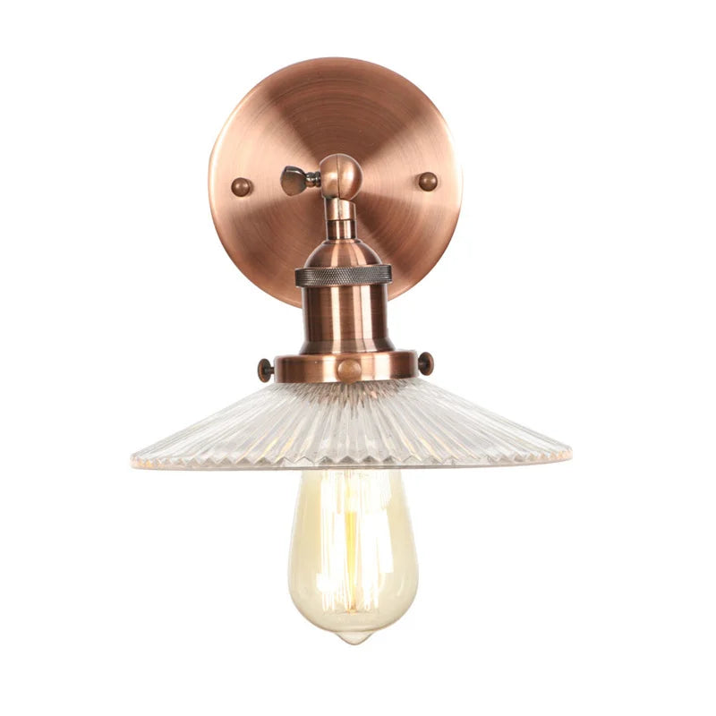 DecorBites™ Industrial Loft LED Wall Light for Bedroom, Bathroom, Stairs - Plug In Iron Lamp