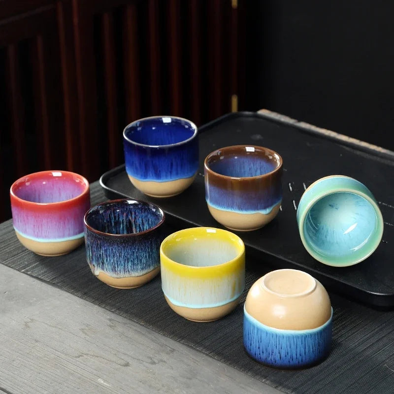 DecorBites™ Ceramic Kung Fu Tea Cup Set - Exquisite Porcelain Drinkware Mug for Gift