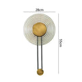 DecorBites™ LED Glass Wall Lamp Stripe Design Round Light Fixture Gold Lumina