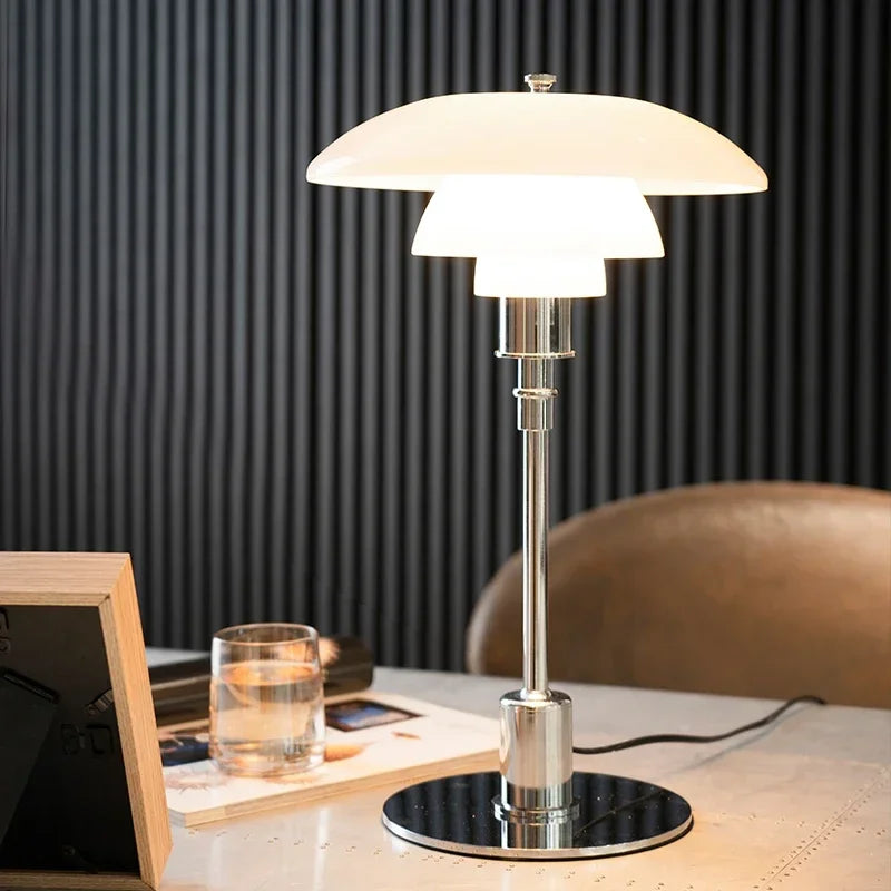 DecorBites™ LED Glass Desk Lamp for Living Room Bedroom