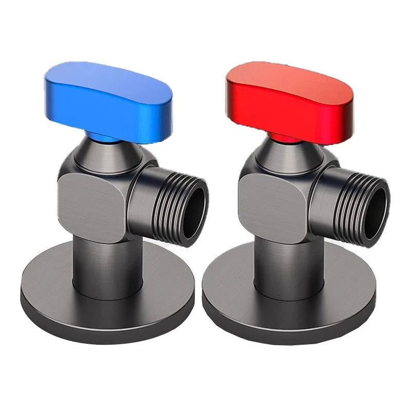 DecorBites™ Angle Valve: Wall Mounted Water Volume Toilet Inlet One Out, Cold Hot.