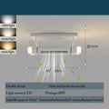 DecorBites™ Bladeless Ceiling Fan with Remote Control LED Light Fixture for Home Décor